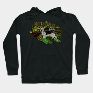 AnemalSoul - Black & Silver Saddle German Shepherd Hoodie